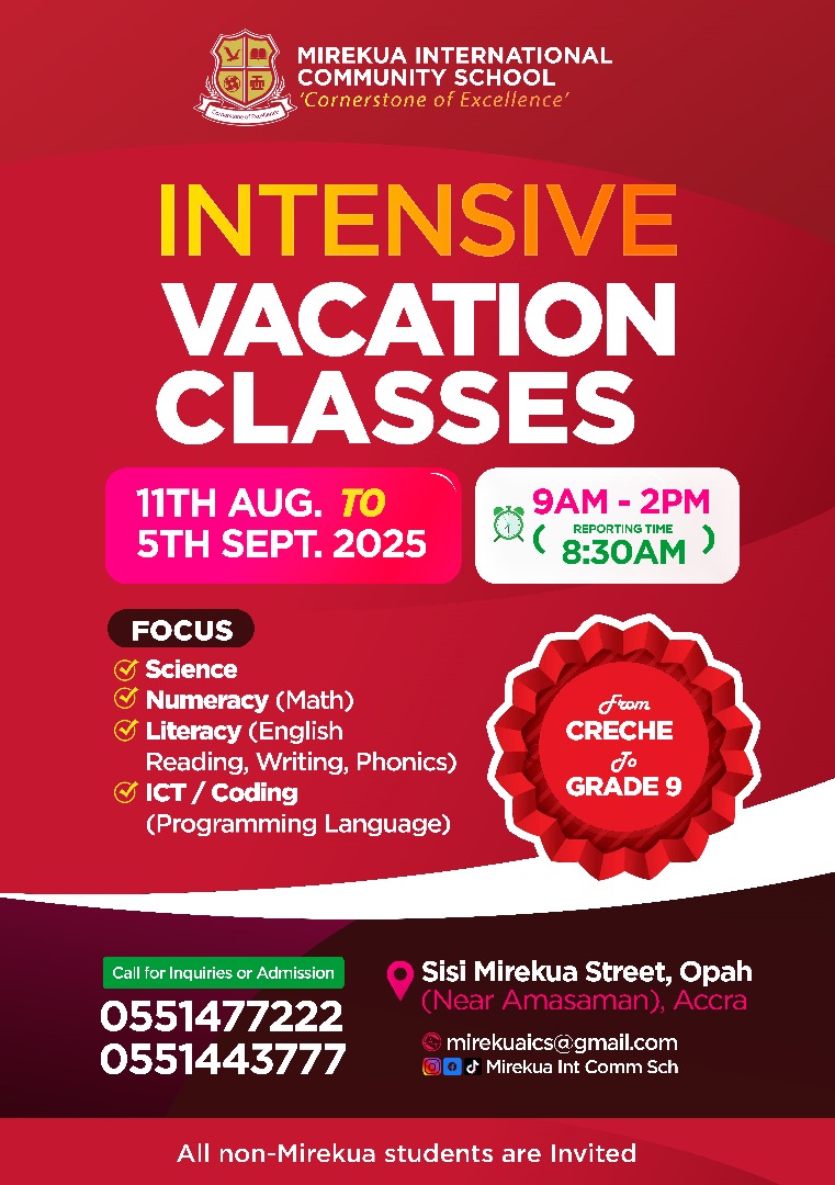 Vacation Classes Flier